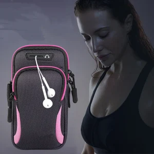 New Sports Bag For Mobile Phone Armband For Jogging Cell Phone Accessories Woman mp3 mp4 Bags PU Hand Bag For Running Waterproof
