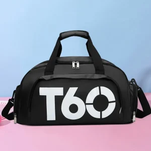 Fitness Bag Oxford Dry Wet Gym Bag Large Capacity Fitness Training Bag Shoe Compartment Wear-resistant for Men Women